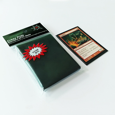 MTG 보호 매트 블랙 카드 슬리브 66X91mm 쉬운 셔플 PP 솔리드