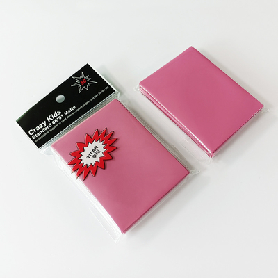 핑크 트레이딩 카드 프로텍터 MTG/나루토/포켓몬 카드 슬리브 63X88mm 적합