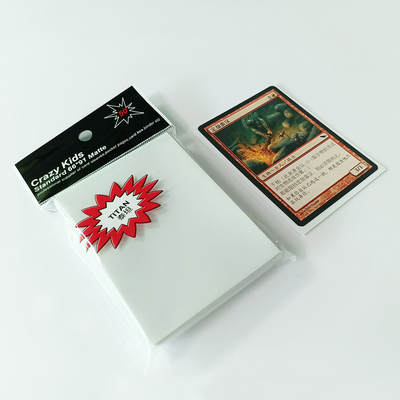MTG 게임을 위한 PP 백색 색깔 카드 소매 66X91mm 폴리프로필렌