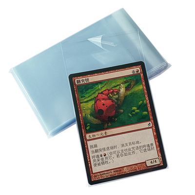 OEM 사이즈 64x89mm 폴리프로필렌 카드 소매는 재밀봉할 수 있는 내부 슬리브를 깨끗이 합니다