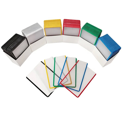 35pt 상부 로딩 PVC 로고 스포츠 카드 홀더 3x4 야구 카드 상부 로딩